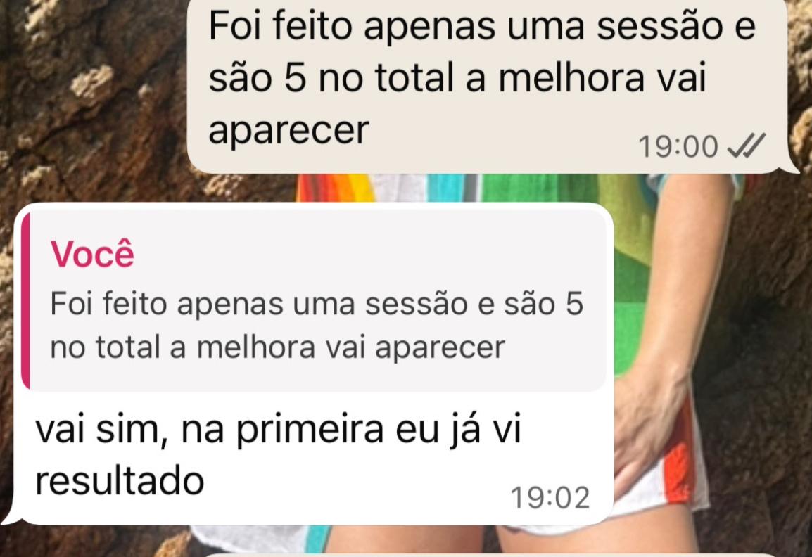 Depoimento de cliente satisfeita